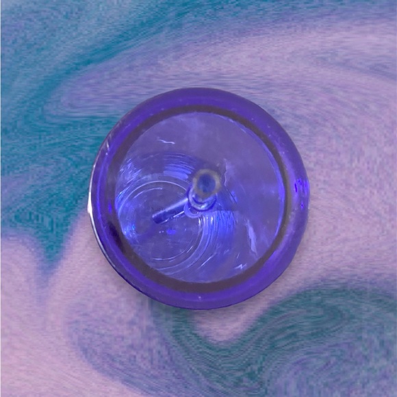 ♥︎ Starbucks 2020 HTF Blue Swirl Clear Glass Tumbler ♥︎ - Picture 3 of 6